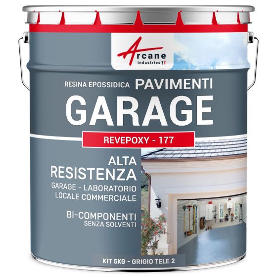 REVEPOXY -1 77 5 kg (fino a 16 m² in 2 strati) Grigio tele 2 - RAL 7046