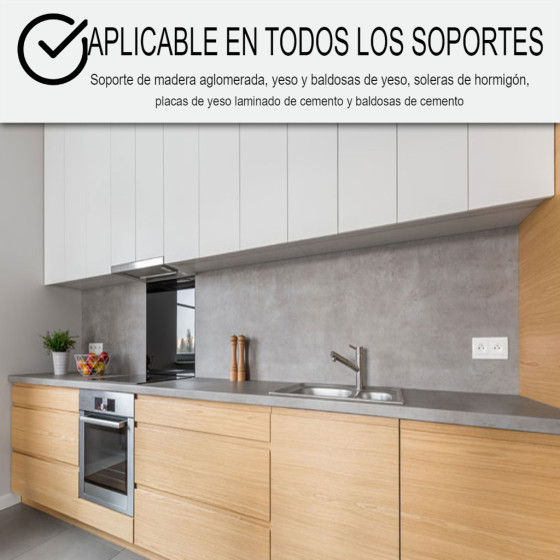 Beton cire Keuken: Werkblad, Achterwand