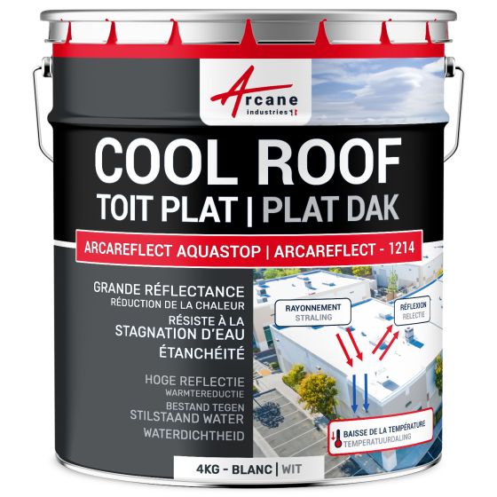 Dakverf Coolroof bestand tegen waterstagnatie: ARCAREFLECT -1214