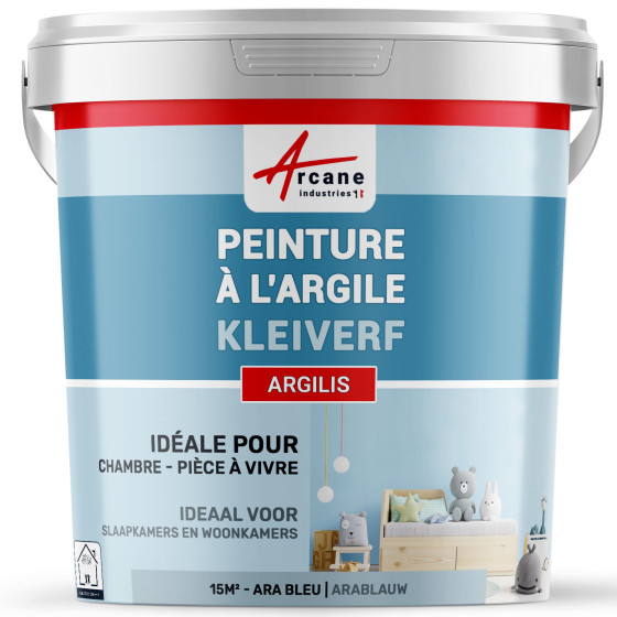 Natuurlijke kleiverf decoratie kinderkamer - ARGILIS - 15 m² (2