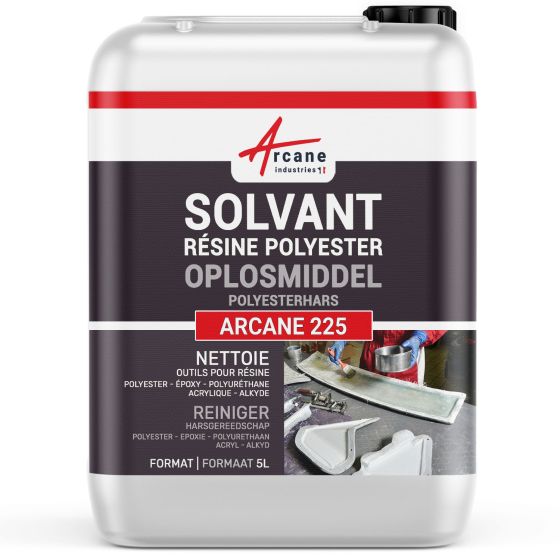 OPLOSMIDDEL VOOR POLYESTERHARS - Reiniger voor Synthetische en Natuurlijke Polyesterhars, Gelcoat, Acetonvervanger, Lijmen van E