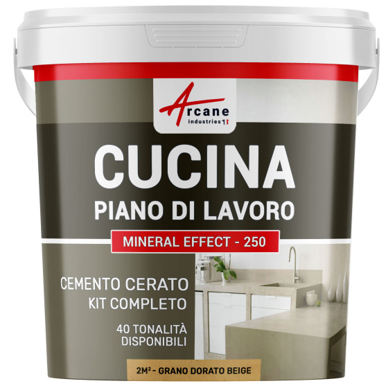 Cemento Cerato Cucina 2 m²  Grano Dorato Beige
