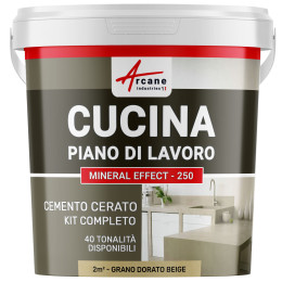 Cemento Cerato Beige Cucina: Piano di lavoro, Alzatina