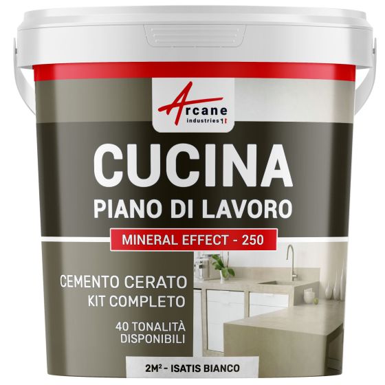 Cemento Cerato Cucina: Piano di lavoro, Credenza