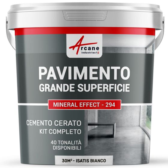 KIT CEMENTO CERATO BIANCO PAVIMENTO GRANDI SUPERFICI ALTA PROTEZIONE