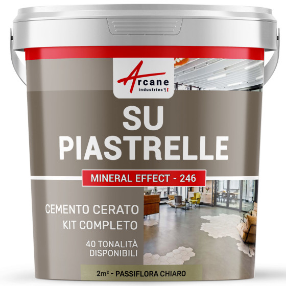 KIT CALCESTRUZZO CERATO GRIGIO SU PIASTRELLE