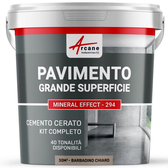 KIT CEMENTO CERATO PAVIMENTO BEIGE GRANDI SUPERFICI ALTA PROTEZIONE