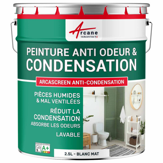 Peinture anti condensation, odeurs et moisissure pour pièce humide : Arcascreen Anti Condensation Couleur / Aspect Peinture anti condensation, odeurs et moisissure pour pièce humide : Arcascreen Anti Condensation Couleur / Aspect