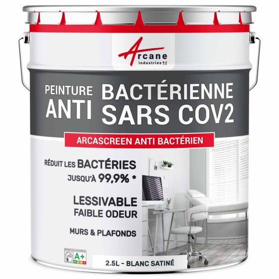 Peinture anti bactérienne, mur et plafond : Arcascreen Anti Bactérien Couleur / Aspect Peinture anti bactérienne, mur et plafond : Arcascreen Anti Bactérien Couleur / Aspect