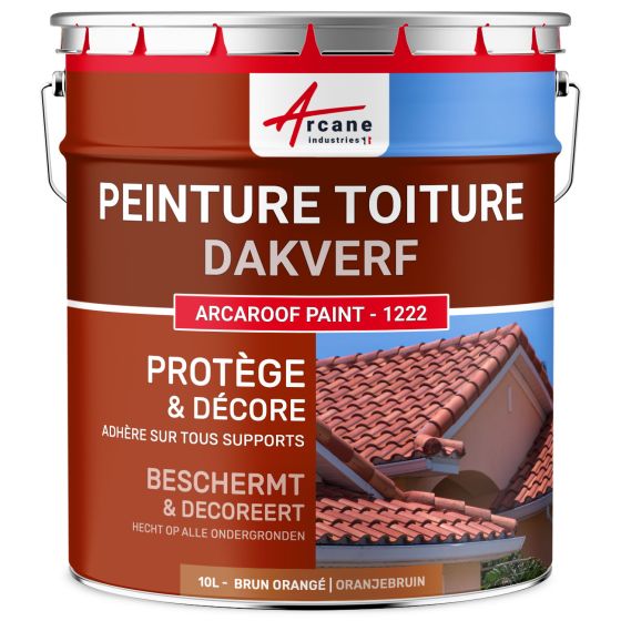 Dak- en Tegelverf : ARCAROOF PAINT -1222 - orangebruin - 10L