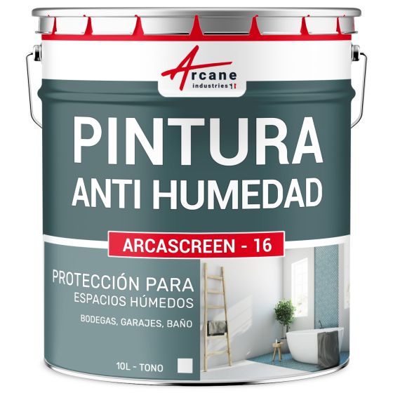 Pintura anti humedad para paredes húmedas de baño o sótano: ARCASCREEN ANTI HUMEDAD