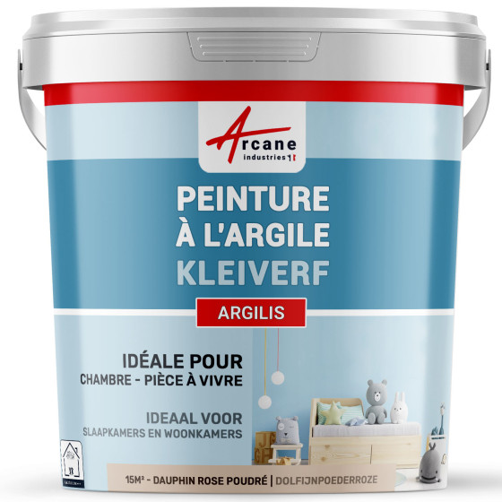 Natuurlijke kleiverf decoratie kinderkamer - ARGILIS - 15 m² (2