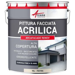 ARCAFAÇADE RENOV 10 L (+ o - 60 m² in 1 strato) Pietra - RAL 090 90 10