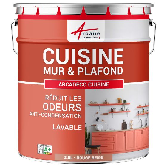 Peinture cuisine lessivable, mur et plafond : Arcadéco Cuisine Couleur / Aspect Peinture cuisine lessivable, mur et plafond : Arcadéco Cuisine Couleur / Aspect