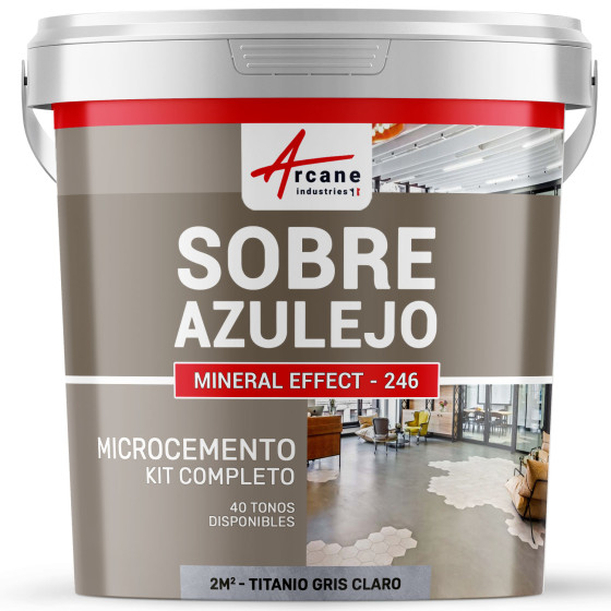KIT DE HORMIGÓN PULIDO PARA AZULEJOS2 m² (en 2 capas)
