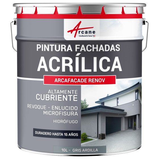 Pintura Acrílica para Fachadas para Revoque - ARCAFAÇADE RENOV10 L (+ o - 60 m² en 1 capa)