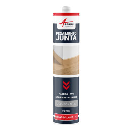 Mástico Adhesivo para Zócalos de Polímero Híbrido ARCAMASTIC JUNTA Y PEGAMENTO PARA RODAPIES 290 ml x 1 Gris señales RAL 7004