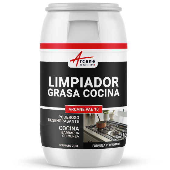 Limpiador Decapante para Grasa de Cocina  LIMPIADOR DE GRASAS Y HOLLINES 200 L