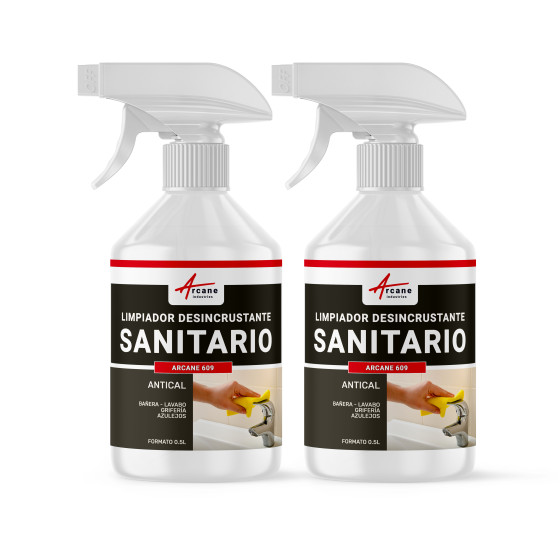 Limpiador descalcificador para sanitarios - baño y ducha 1 L (2 x 0.5 L) Limpiador descalcificador para sanitarios - baño y ducha 1 L (2 x 0.5 L)