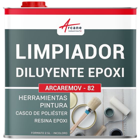 Diluyente para pintura epoxy y solvente de limpieza Limpiador de Equipos de Aplicación EPOXY - Limpiador de Casco 2.5 L