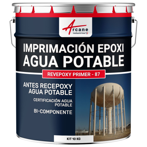 Imprimación epoxi bicomponente para agua potable - revestimiento sin disolventes PRIMARIO EPOXI AGUA POTABLE 10 kg Ino