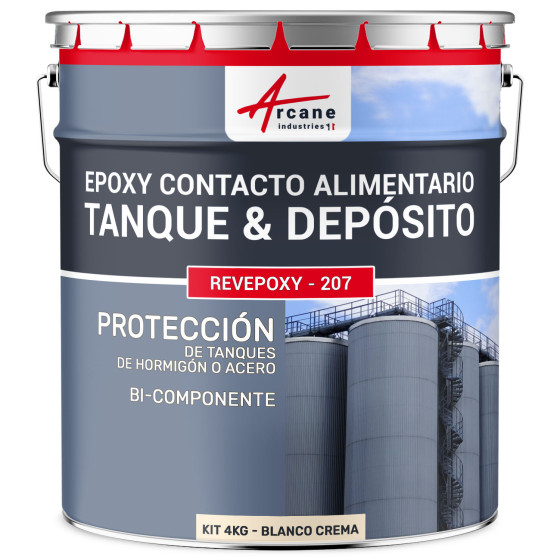 Resina Epoxi Alimentaria REVEPOXY CONTACTO ALIMENTARIO Blanco Crema 4 kg