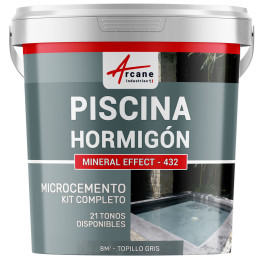 Kit Hormigón pulido piscina de hormigón - revestimiento impermeabilizante PISCINA alta resistencia