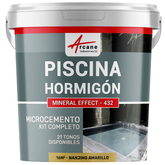 Kit de Hormigón Piscinas de Hormigón Revestimiento Impermeable de Alta Resistencia para PISCINA Nanjing Amarillo 16 m²