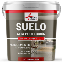KIT DE MICROCEMENTO PARA SUELOS DE ALTA PROTECCIÓN Granada Roja 5 m² (en 2 capas)