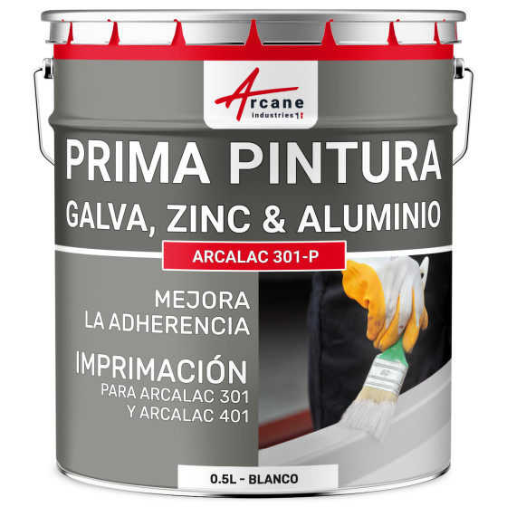 Primer para Pintura Galvanizada - Aluminio y Zinc Arcalaque 301P 0.5 L