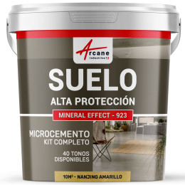 KIT DE MICROCEMENTO PARA SUELOS DE ALTA PROTECCIÓN - Nanjing Amarillo - 10 m² (para 2 capas)