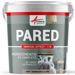 KIT DE HORMIGÓN PULIDO PARA PAREDES - Barbadina Claro - 10 m² - Acabado mate