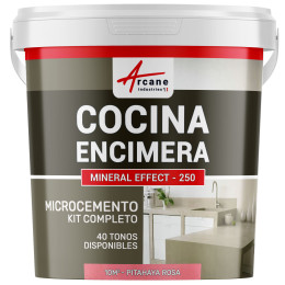 Hormigón Pulido para Cocina: Encimera - Revestimiento de Pared - Pitahaya Rosa - 10 m² (para 2 capas)