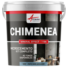 Kit de Hormigón Pulido para Chimenea - Pato Gris Azulado - 10 m² (para 2 capas)