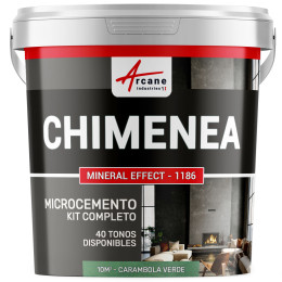 Kit de Hormigón Pulido para Chimenea - Carambola Verde - 10 m² (para 2 capas)