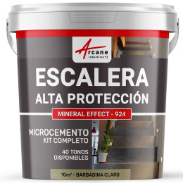 Hormigón Pulido para Escaleras - Kit Completo - Barbadina Claro - 10 m² (para 2 capas)
