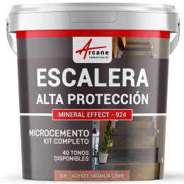 Hormigón Pulido para Escaleras - Kit Completo - Achiote Naranja Cobre  - 10 m² (para 2 capas)