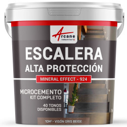 Hormigón Pulido para Escaleras - Kit Completo - Visón Gris Beige - 10 m² (para 2 capas)