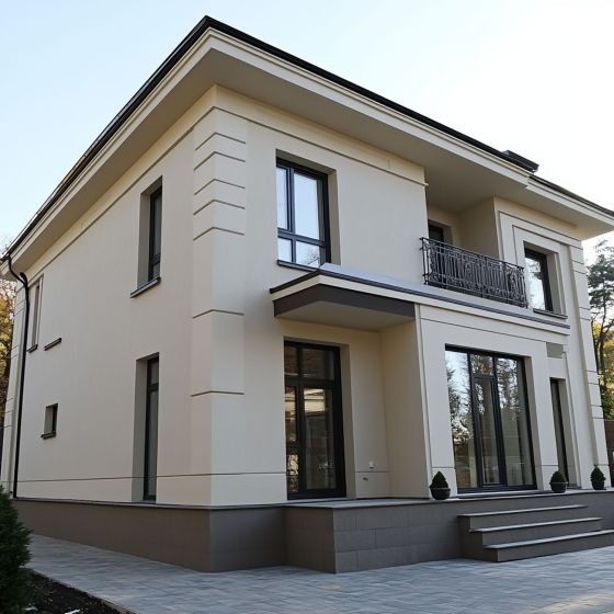 Peinture Façade Acrylique pour Crépi - ARCAFAÇADE RENOV - Mise en situation Pierre