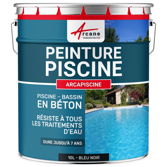 Peinture piscine béton  - ARCAPISCINE-10L-Bleu-noir--ral-5004-Aspect / Couleur