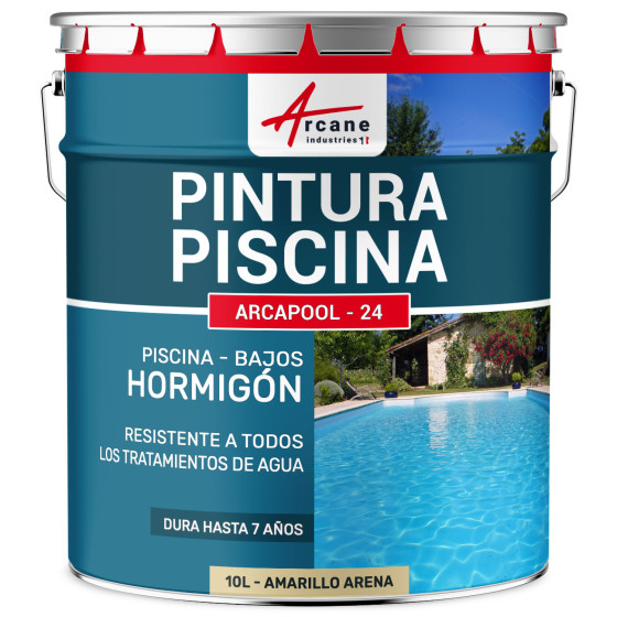 Pintura para Piscina de Hormigón ARCAPOOL Amarillo arena RAL 1002 10 L Pintura para Piscina de Hormigón ARCAPOOL Amarillo arena RAL 1002 10 L