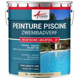 Groene zwembadverf voor betonnen bassin Arcapiscine | Maison Étanche