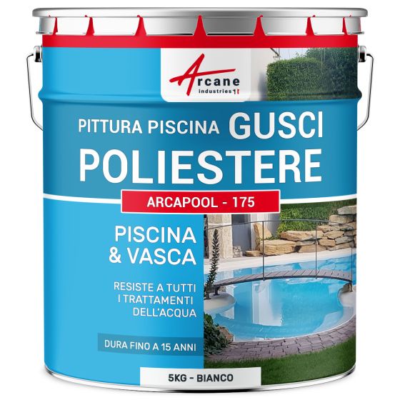 Vernice per piscine per gusci in poliestere 5 kg  Bianco