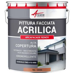 ARCAFAÇADE RENOV 10 L (+ o - 60 m² in 1 strato) Ocra - RAL 050 60 40