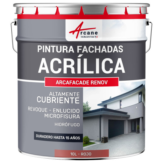 Pintura Acrílica para Fachadas para Revoque - ARCAFAÇADE RENOV10 L (+ o - 60 m² en 1 capa) Pintura Acrílica para Fachadas para Revoque - ARCAFAÇADE RENOV10 L (+ o - 60 m² en 1 capa)