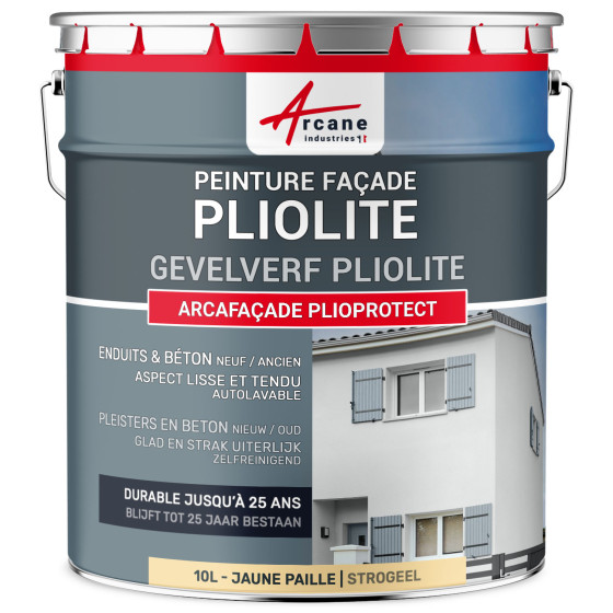 Pliolite Verf - ARCAFAÇADE PLIOPROTECT - 10 L (+ of - 80 m² in 1 laag)