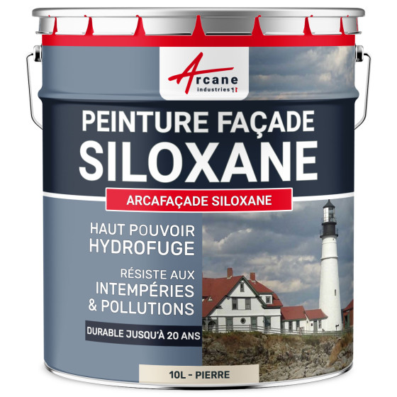 Peinture Siloxane - ARCAFAÇADE SILOXANE-10L-Pierre-Ral-090-90-10-Aspect / Couleur Peinture Siloxane - ARCAFAÇADE SILOXANE-10L-Pierre-Ral-090-90-10-Aspect / Couleur