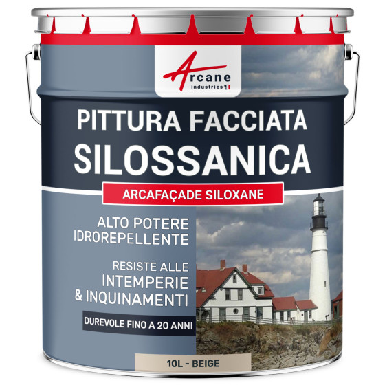 ARCAFAÇADE SILOXANE 10 L (+ o - 60 m² in 1 strato) Beige - RAL 080 80 10