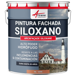 Pintura Siloxano ARCAFAÇADE SILOXANO Ocre RAL 050 60 40 10 L (+ o 60 m² en 1 capa)