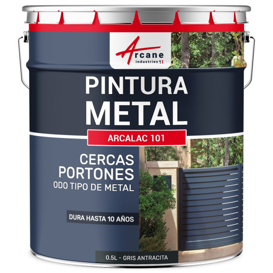 Pintura para Metal ARCALAQUE 101 Gris Antracita RAL 7016 0.5 L Pintura para Metal ARCALAQUE 101 Gris Antracita RAL 7016 0.5 L